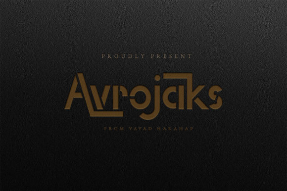 Avrojaks: A Font That Speaks in Shapes