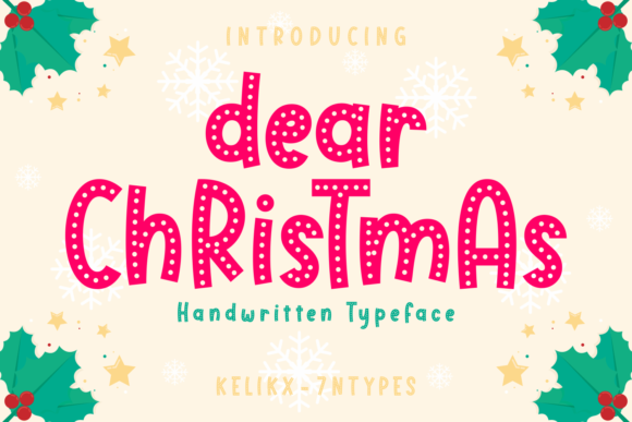Dear Christmas: A Display Font for Digital Branding and Web Design