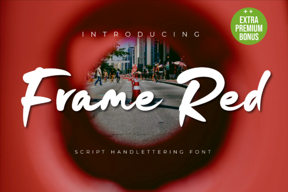 Frame Red: A Quirky Display Font for Bold Campaigns