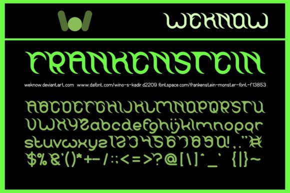 Frankenstein Font for Bold Campaign Design