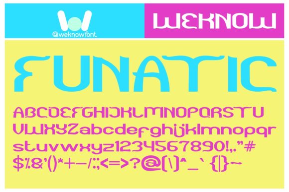 Funatic Font: A Playful Display Typeface for Campaign Creatives