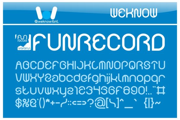 Funrecord: A Quirky Display Font for Creative Branding