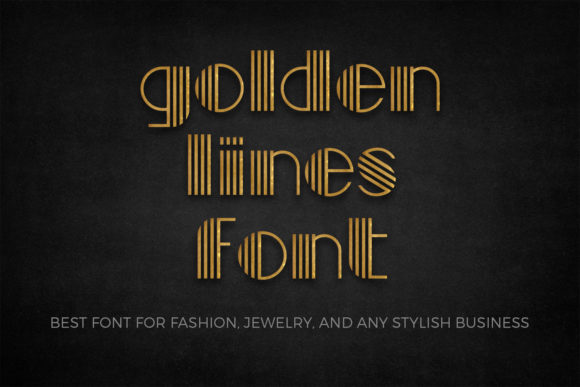 Golden Lines Display Font Review for Real Projects