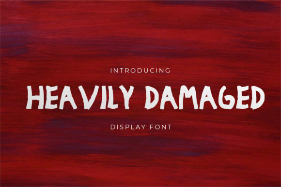 Heavily Damaged: A Bold Display Font for Crafters and Designers