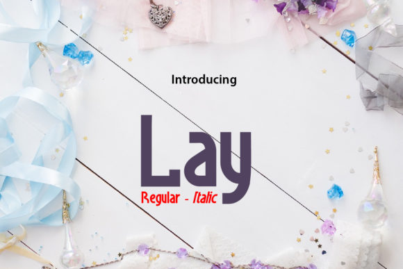 Lay Font: A Modern Display Typeface for Web Design