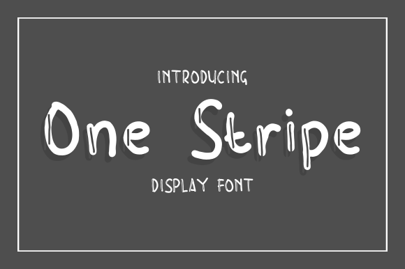 One Stripe: A Font for a Relaxed Brand Identity