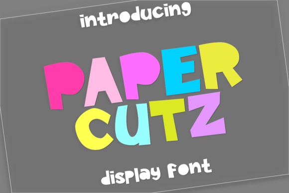 Paper Cutz: A Bold Display Font for Creative Branding