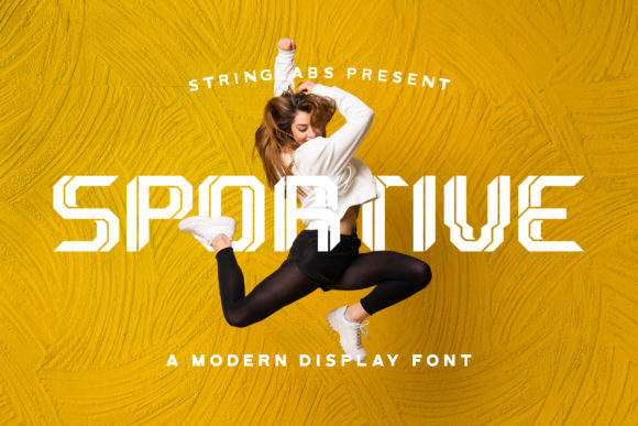 Sportive: A Modern Display Font for Digital Creativity